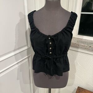 Thrills Black Crop Top